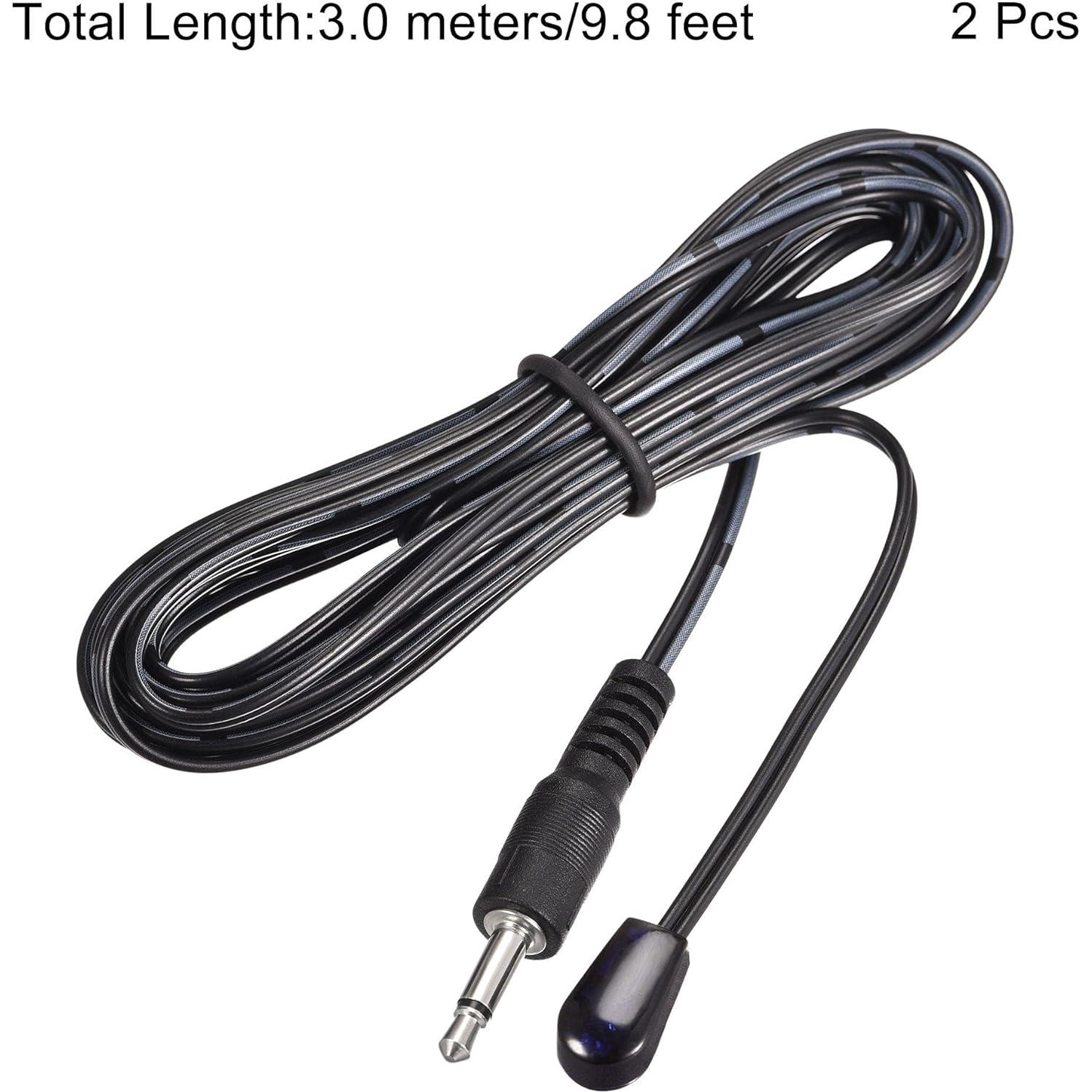 Cable Emisor Infrarrojo uxcell 3.0m 3.5mm 45° Ángulo 2pcs
