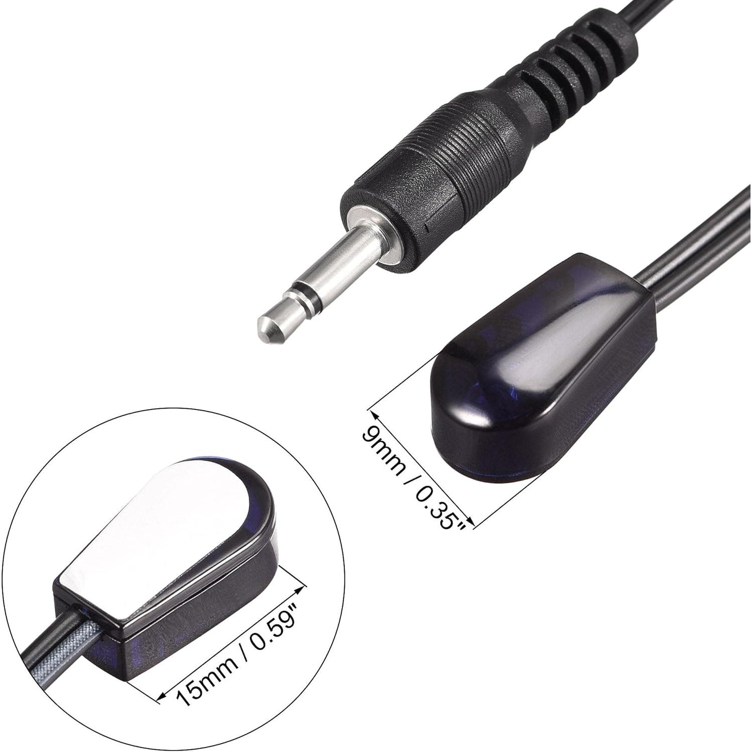 Cable Emisor Infrarrojo uxcell 3.0m 3.5mm 45° Ángulo 2pcs