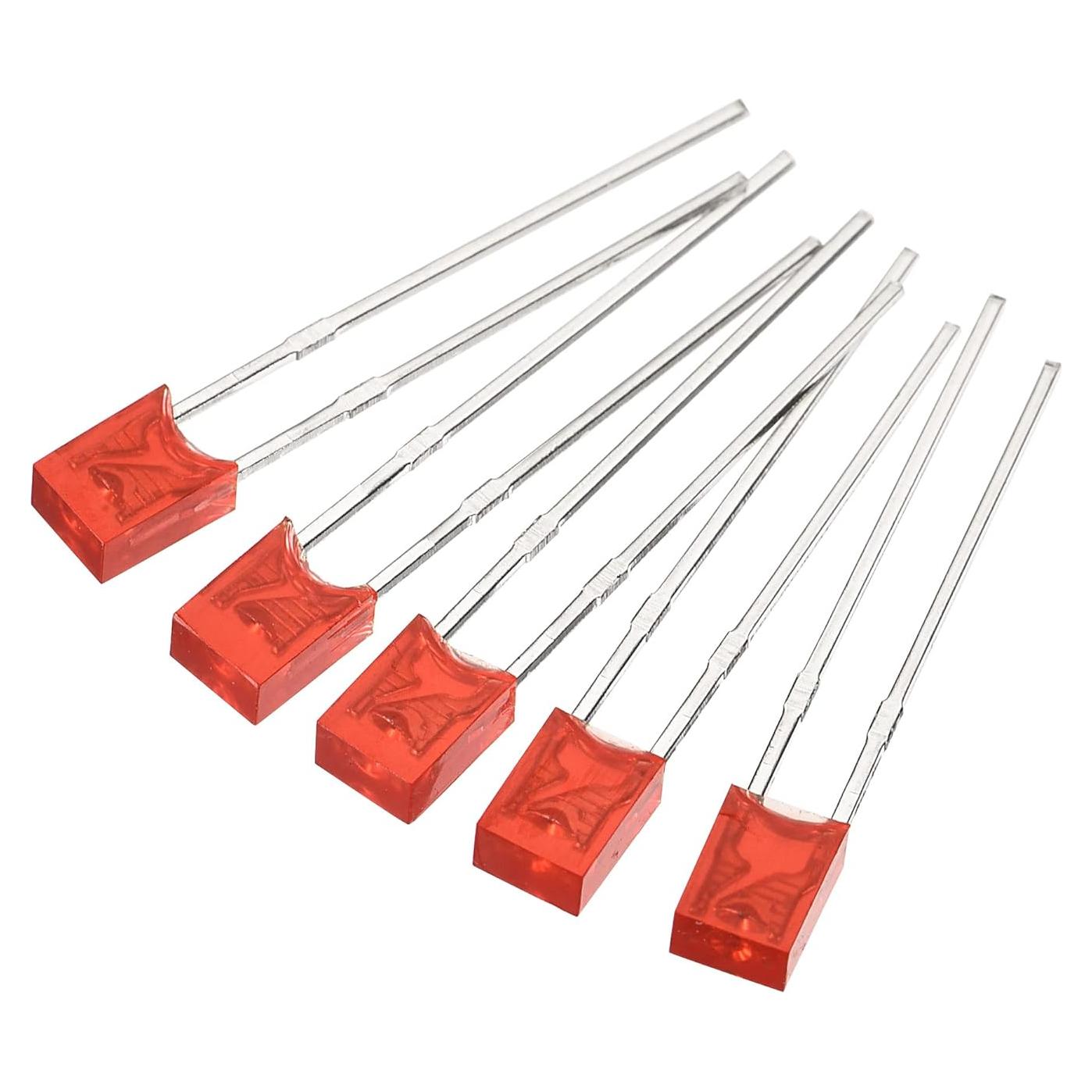 Bombillas LED Rojo PATIKIL 200Pcs 2x3x4mm para Bricolaje
