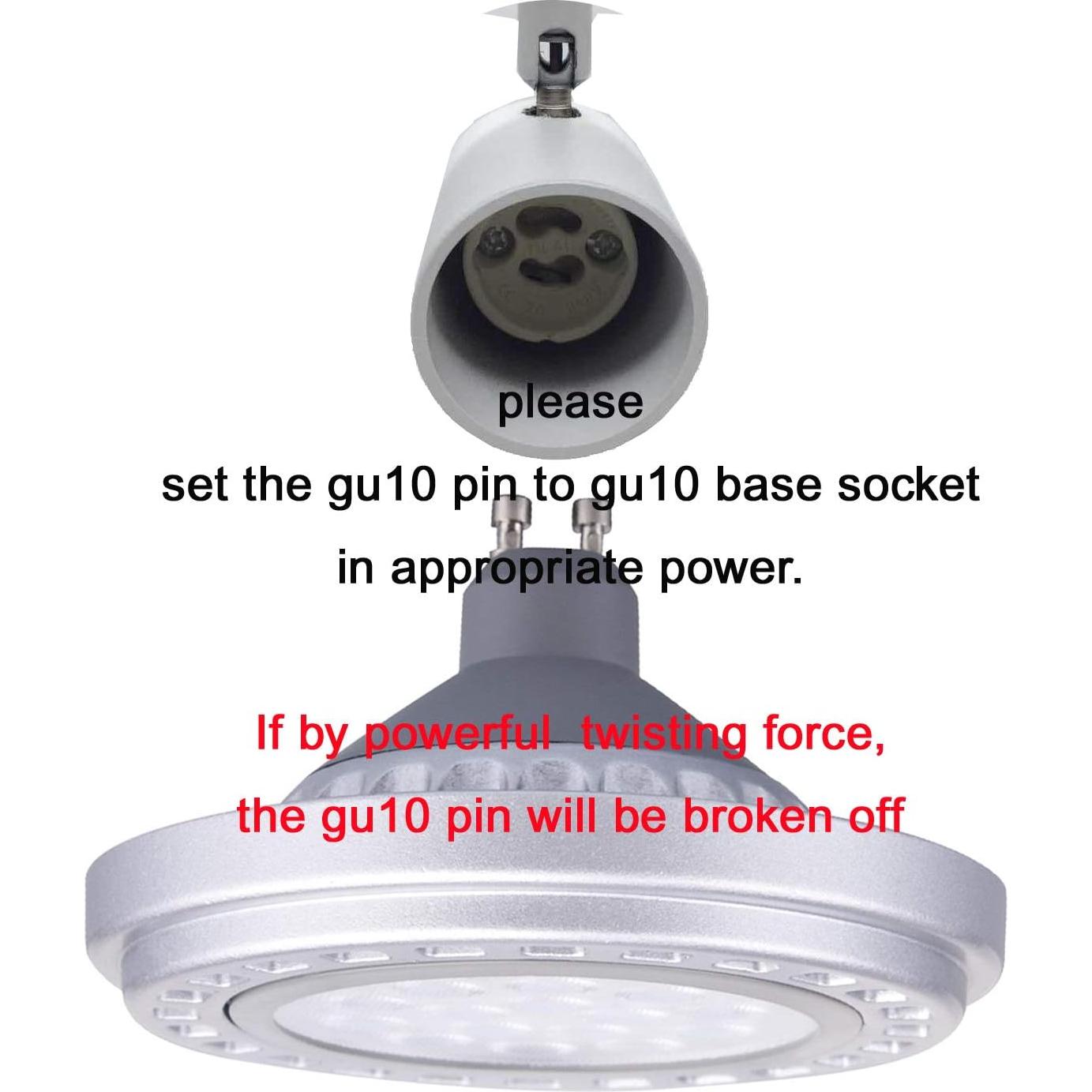 Bombilla LED Dimmable QLEE AR111 GU10 15W Luz Cálida 3000K