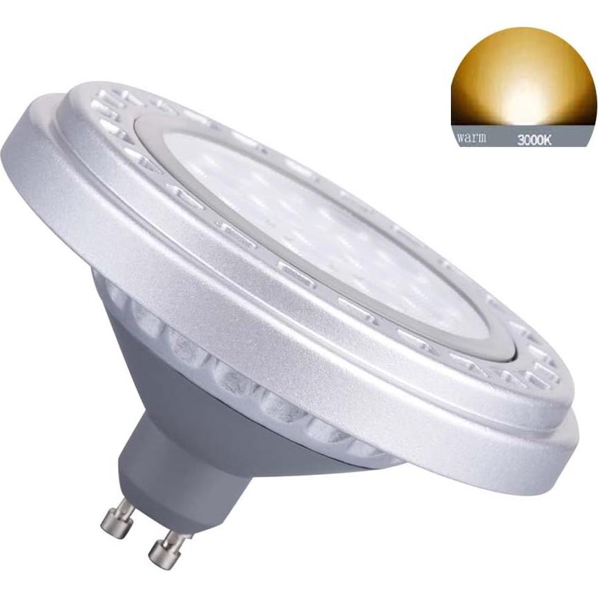 Bombilla LED Dimmable QLEE AR111 GU10 15W Luz Cálida 3000K