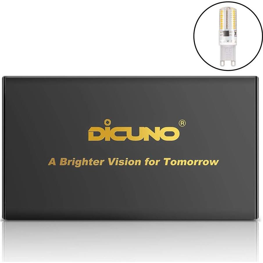 Bombilla LED G9 DiCUNO Regulable 3W 3000K Paquete de 10