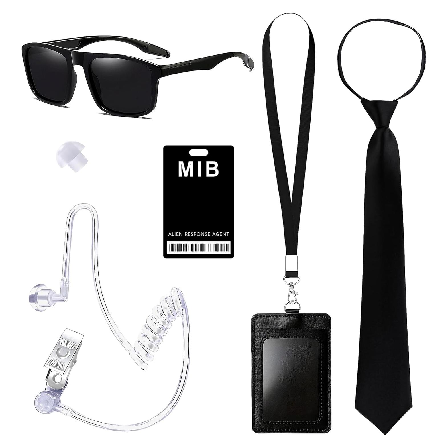 Conjunto de Disfraz de Agente Secreto 6PCS - Accesorios MIB