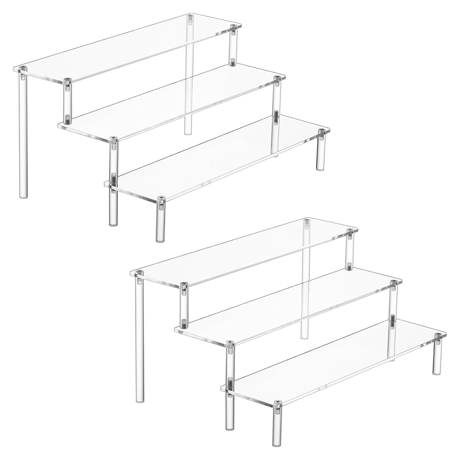 Soporte Acrílico 2PCS Grande 3 Niveles para Perfumes