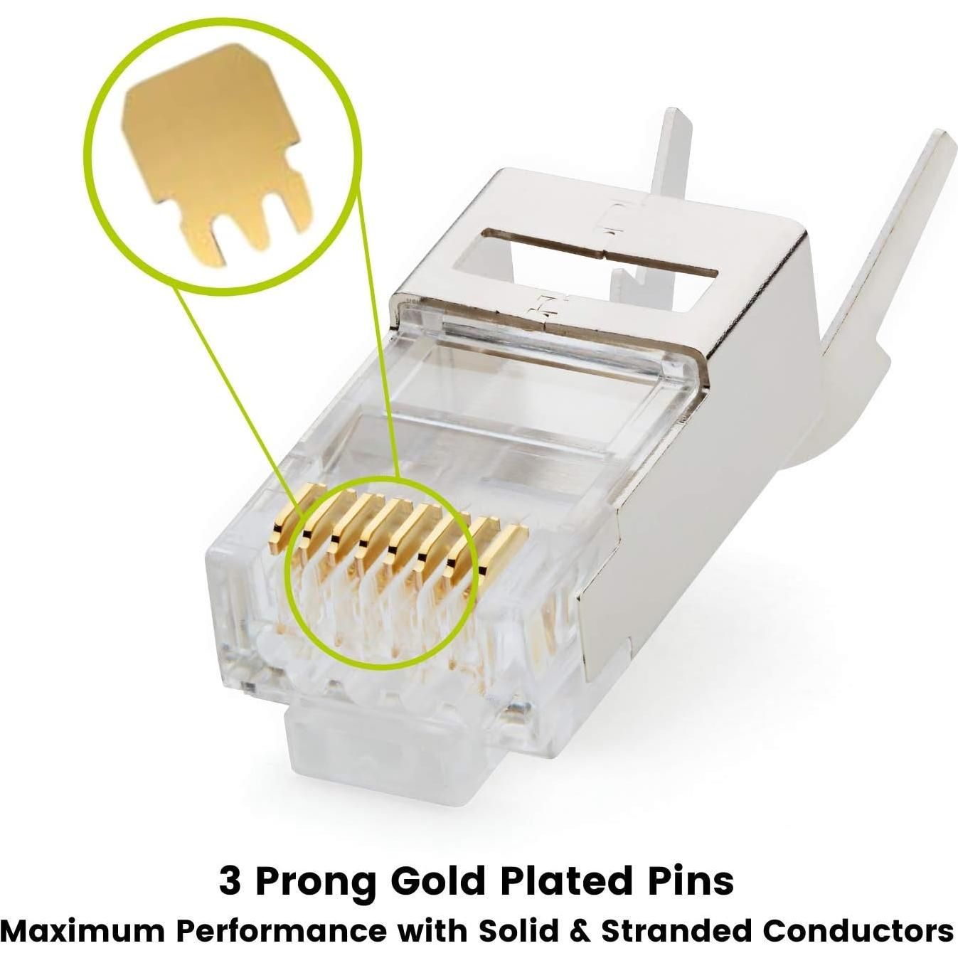 Conectores RJ45 Pasar a Través trueCABLE Cat6/6A 50 Piezas