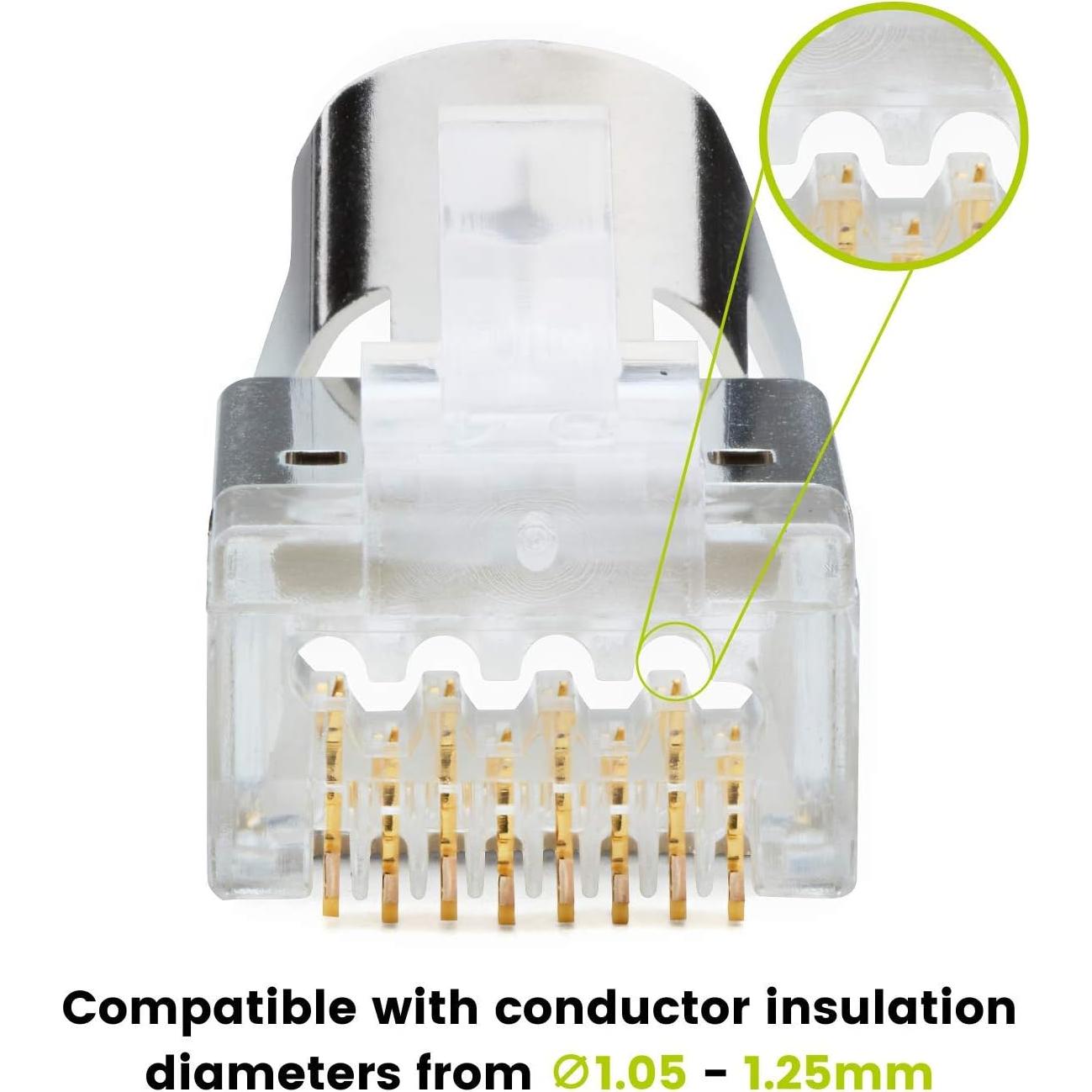 Conectores RJ45 Pasar a Través trueCABLE Cat6/6A 50 Piezas