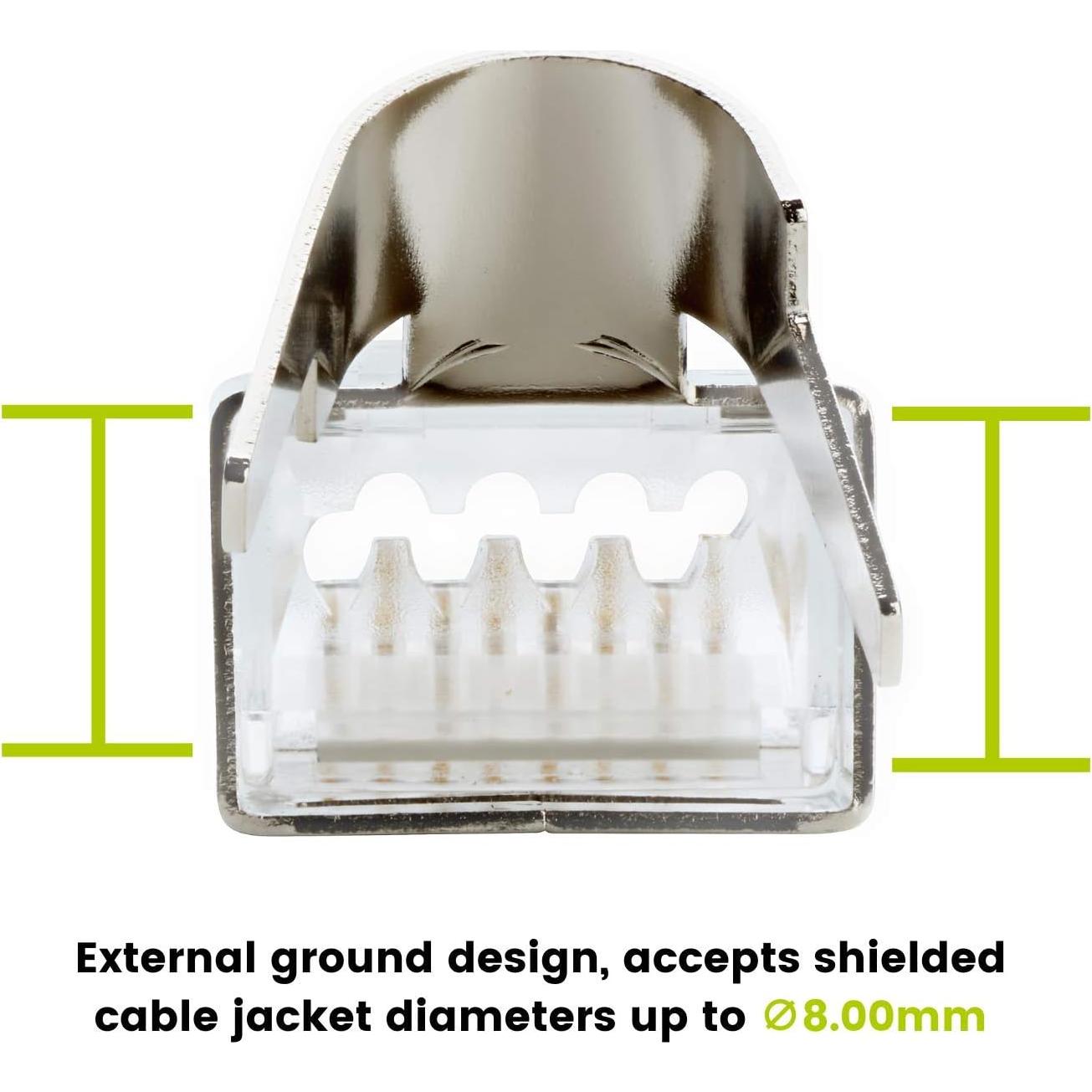 Conectores RJ45 Pasar a Través trueCABLE Cat6/6A 50 Piezas