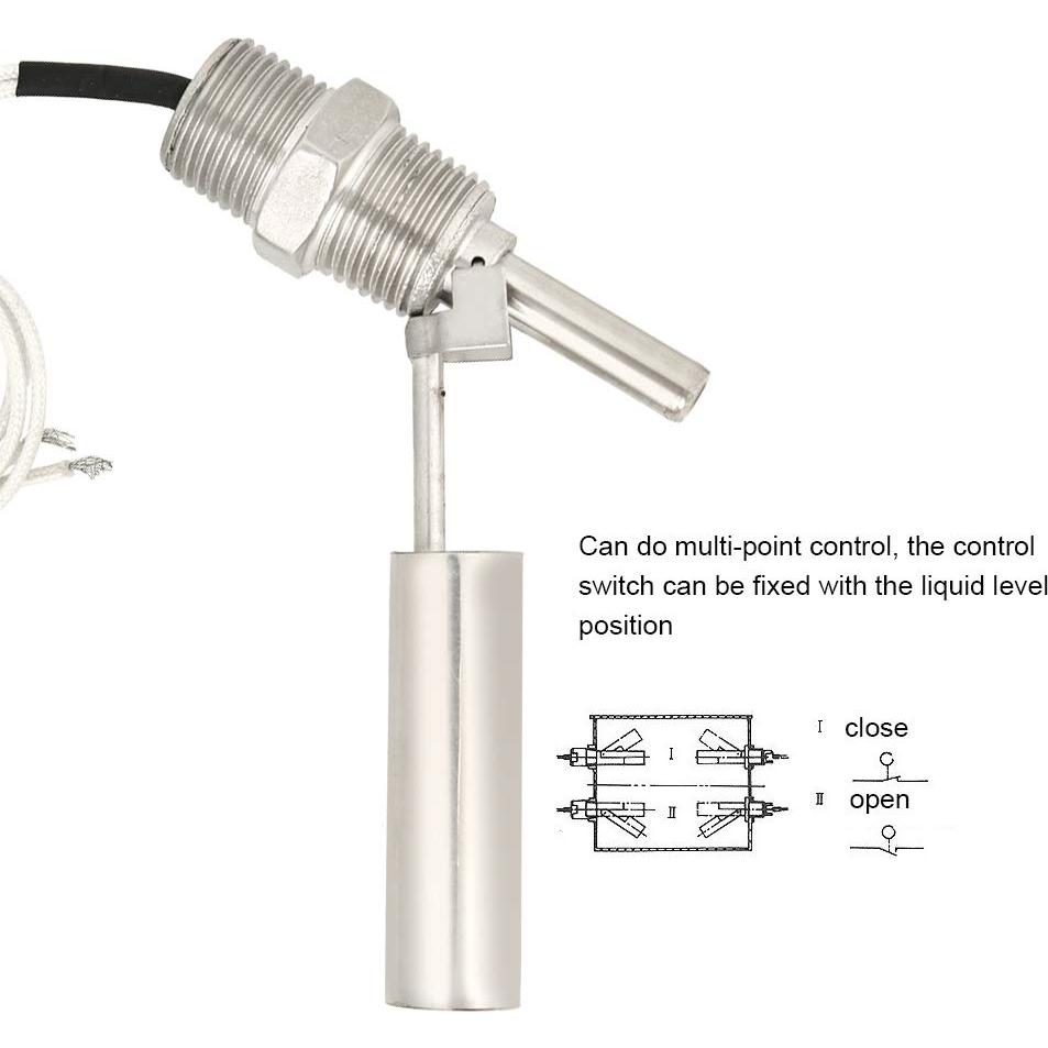 Sensor de Nivel de Líquido Yosoo Acero Inoxidable 1/2 NPT