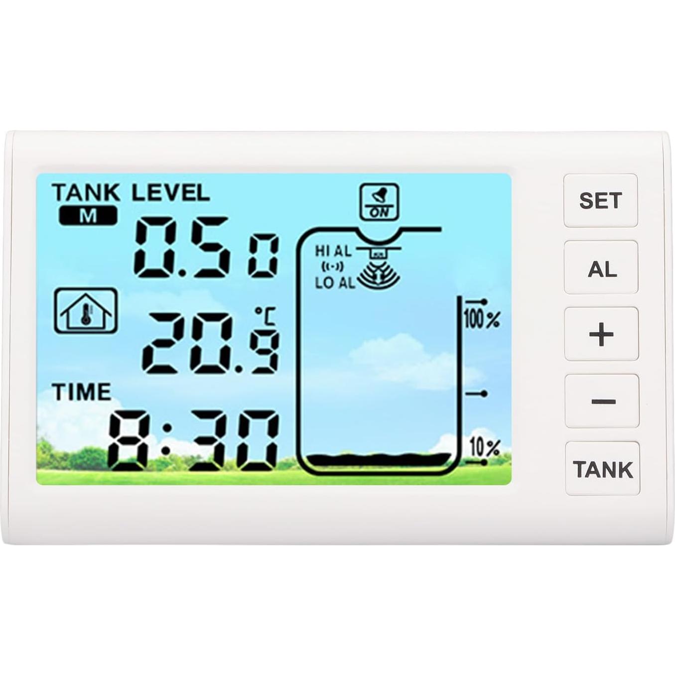 Sensor de Nivel de Agua Ultrasónico Srliya con Pantalla 4.3"