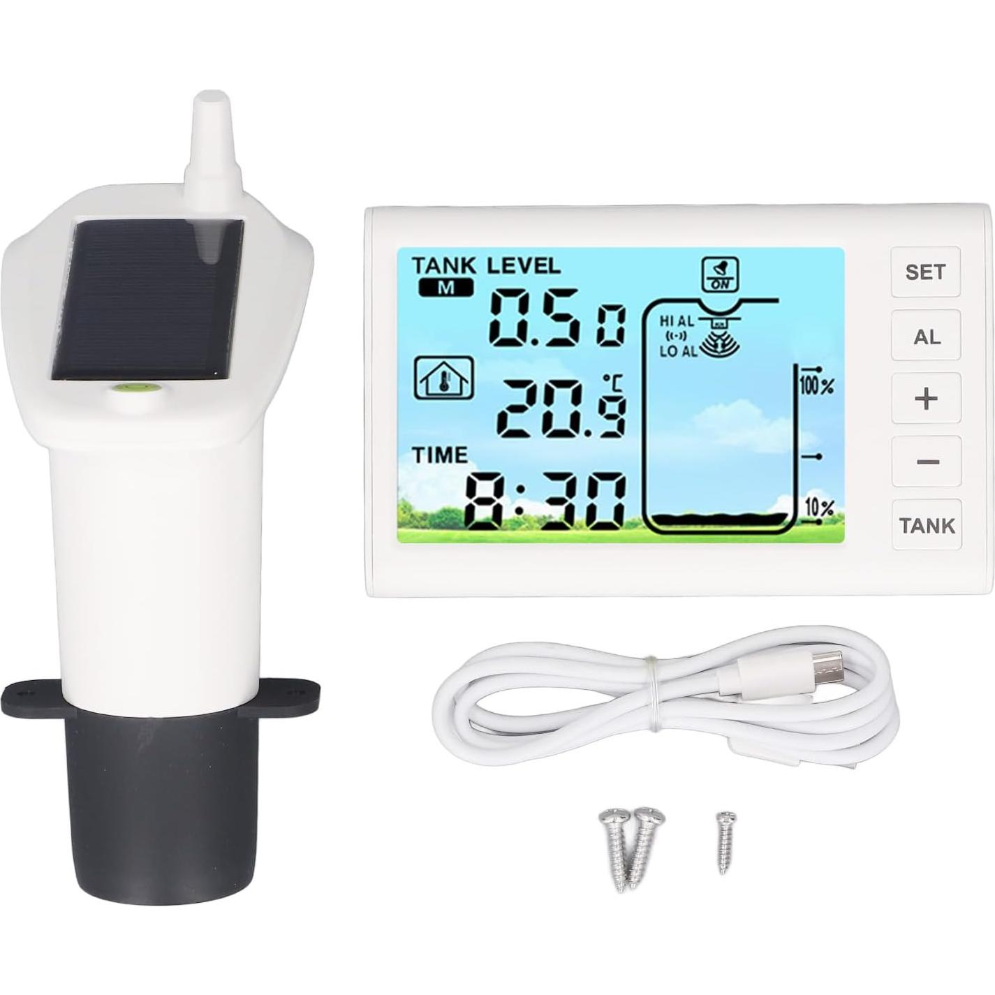 Sensor de Nivel de Agua Ultrasónico Srliya con Pantalla 4.3"