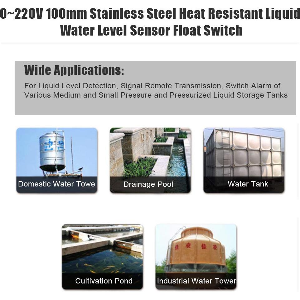 Sensor de Nivel de Líquido Keenso AC/DC 0-220V Acero Inoxidable