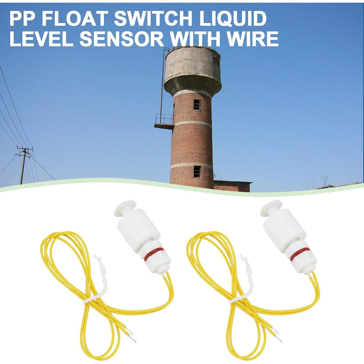 Sensor de Nivel de Líquido Flotante YINETTECH 2 Pcs M8x1.25