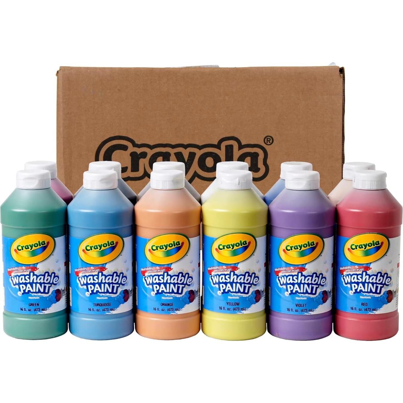 Set de Pintura Lavable Crayola 12 Colores 473 ml