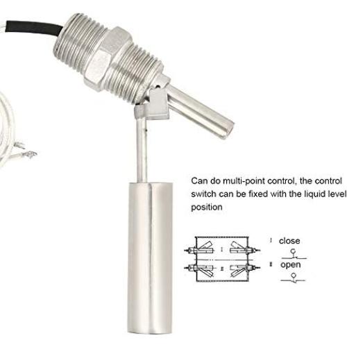 Sensor de Nivel de Agua Lateral Zerone 1/2 NPT Acero Inoxidable