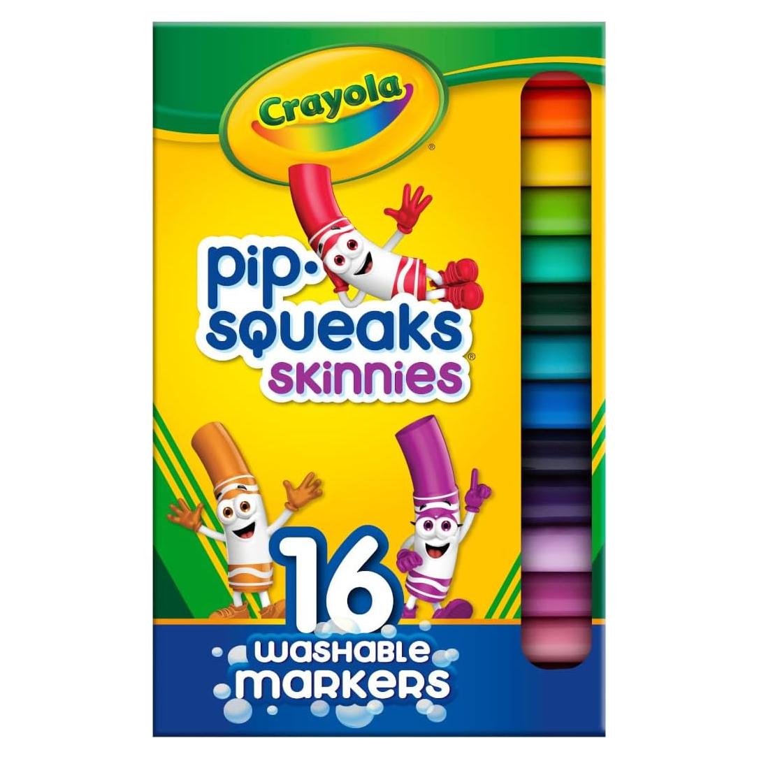 Marcadores Lavables Crayola Pip Squeaks 16 Colores para Niños