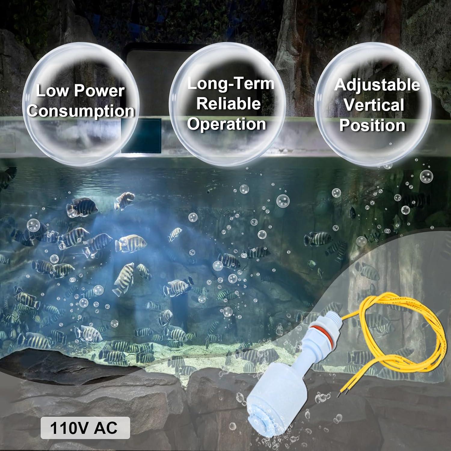 Sensor de Nivel de Agua ANKROYU con Flotador Ajustable 110V
