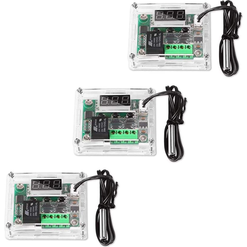 Controlador de Temperatura Digital AITRIP W1209 12V 3PCS -50 a 110°C
