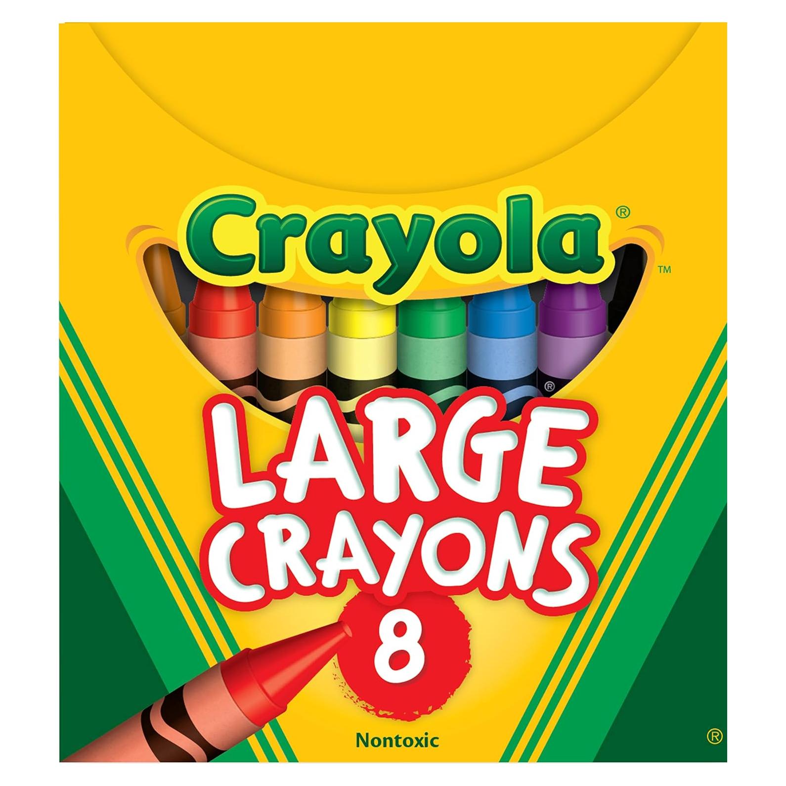 Crayones Grandes Crayola - 8 Colores para Niños 2+