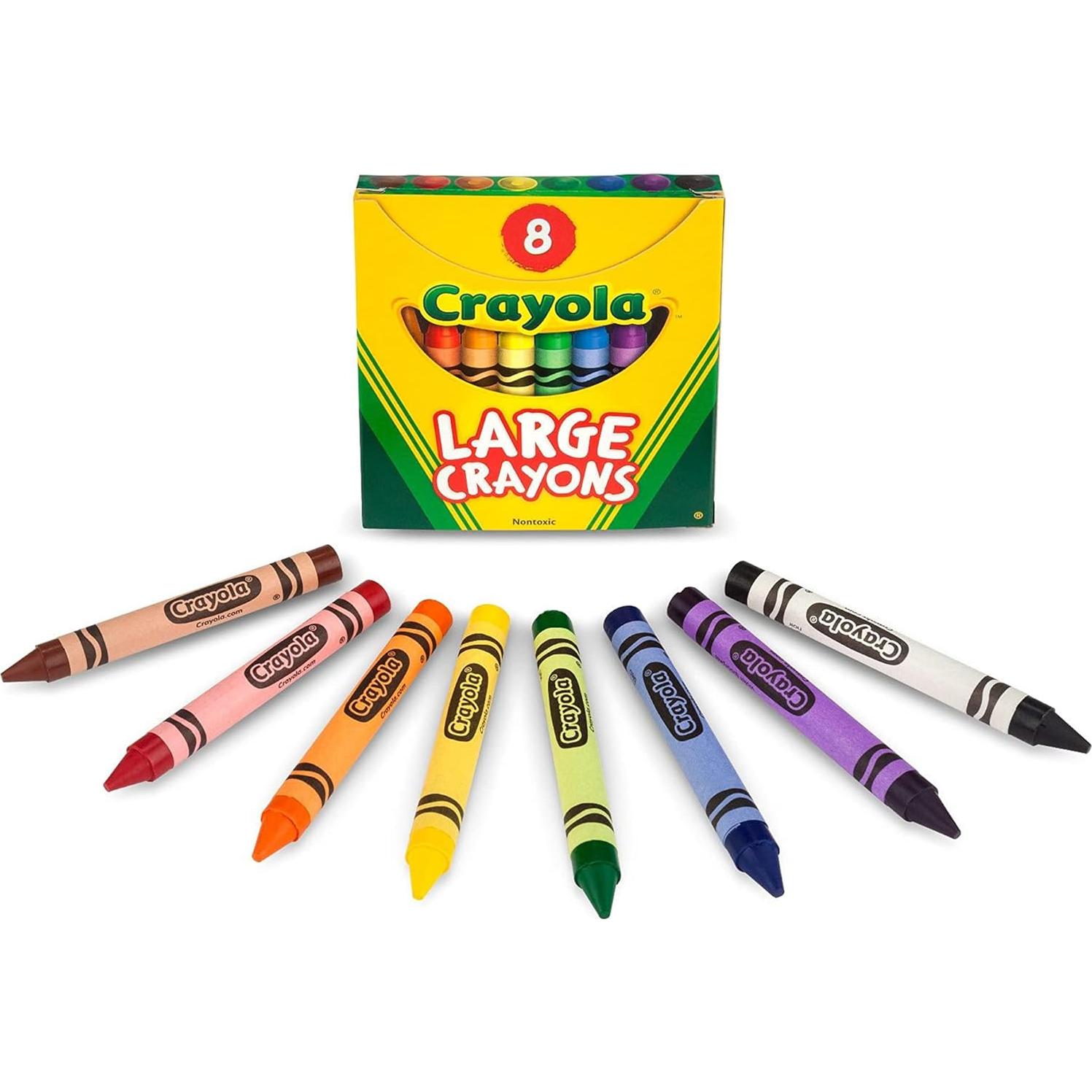 Crayones Grandes Crayola - 8 Colores para Niños 2+