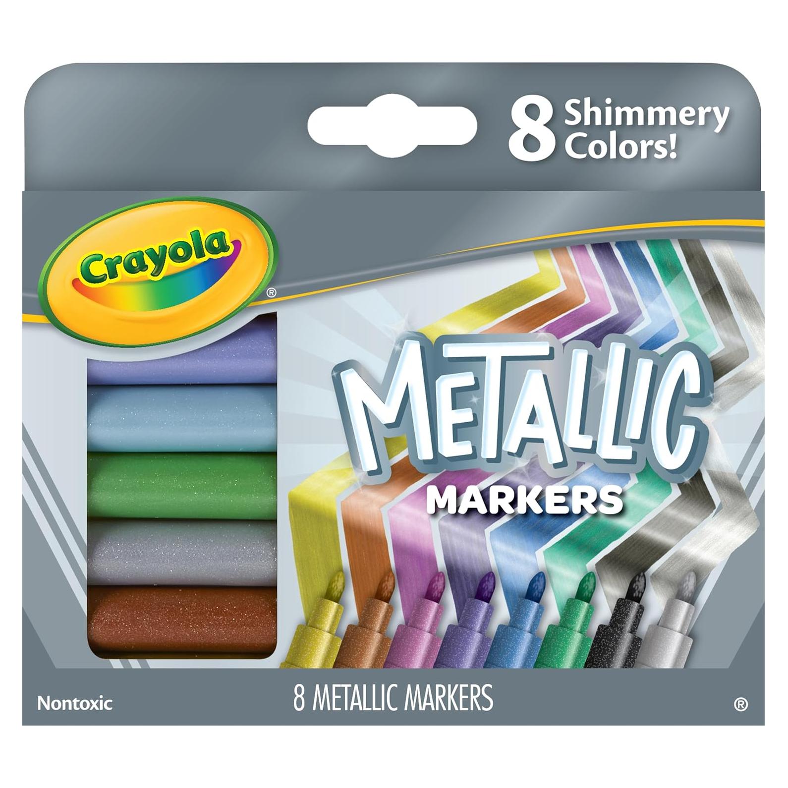 Marcadores Metálicos Crayola 8 Colores Brillantes