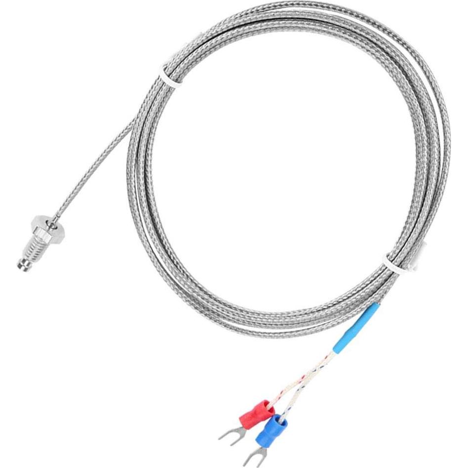 Termopar tipo K Wal front con tornillo M6 y cable 2m 0-400°C