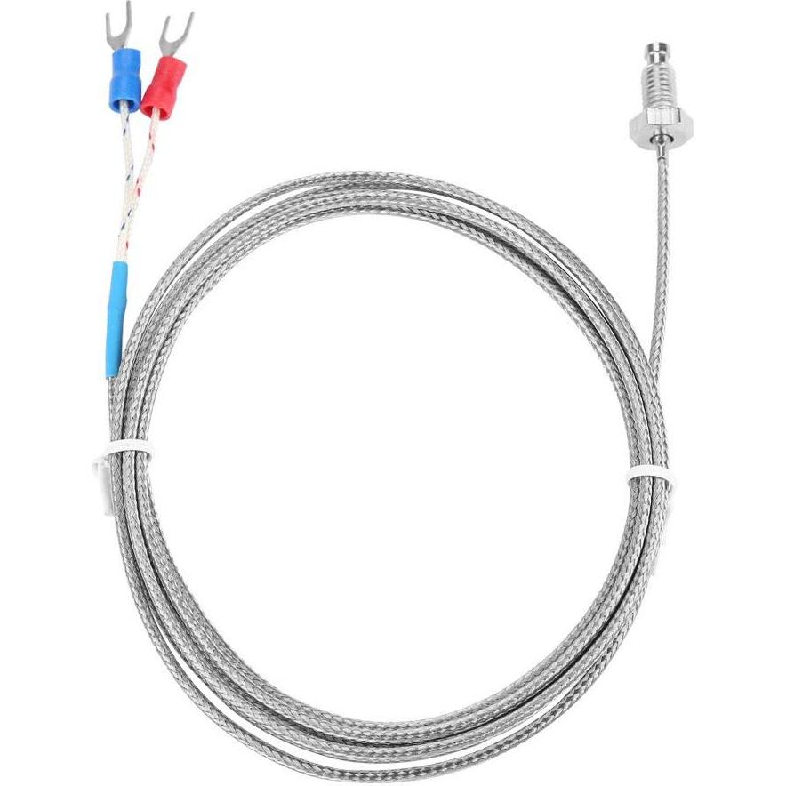 Termopar tipo K Wal front con tornillo M6 y cable 2m 0-400°C