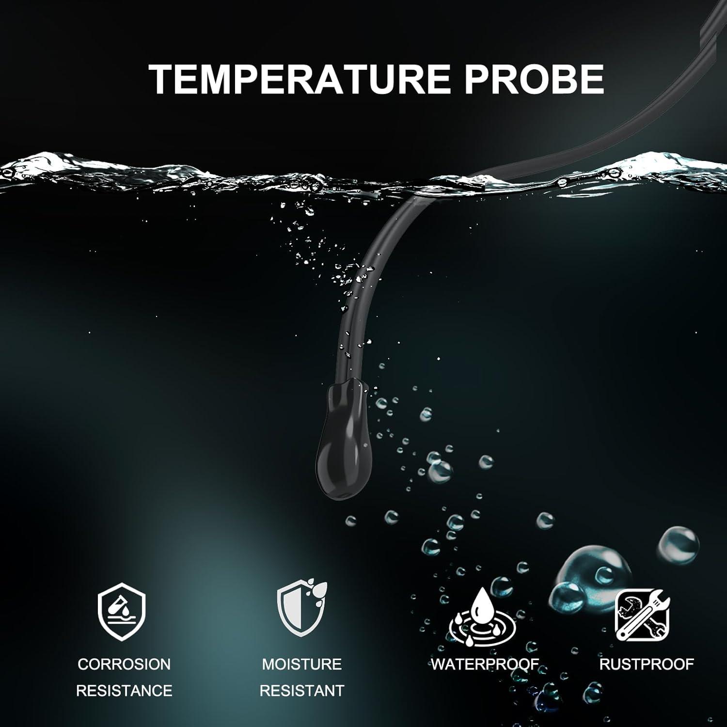 Sonda de Temperatura DROK 10K 5pcs 1 Metro Resistente al Agua