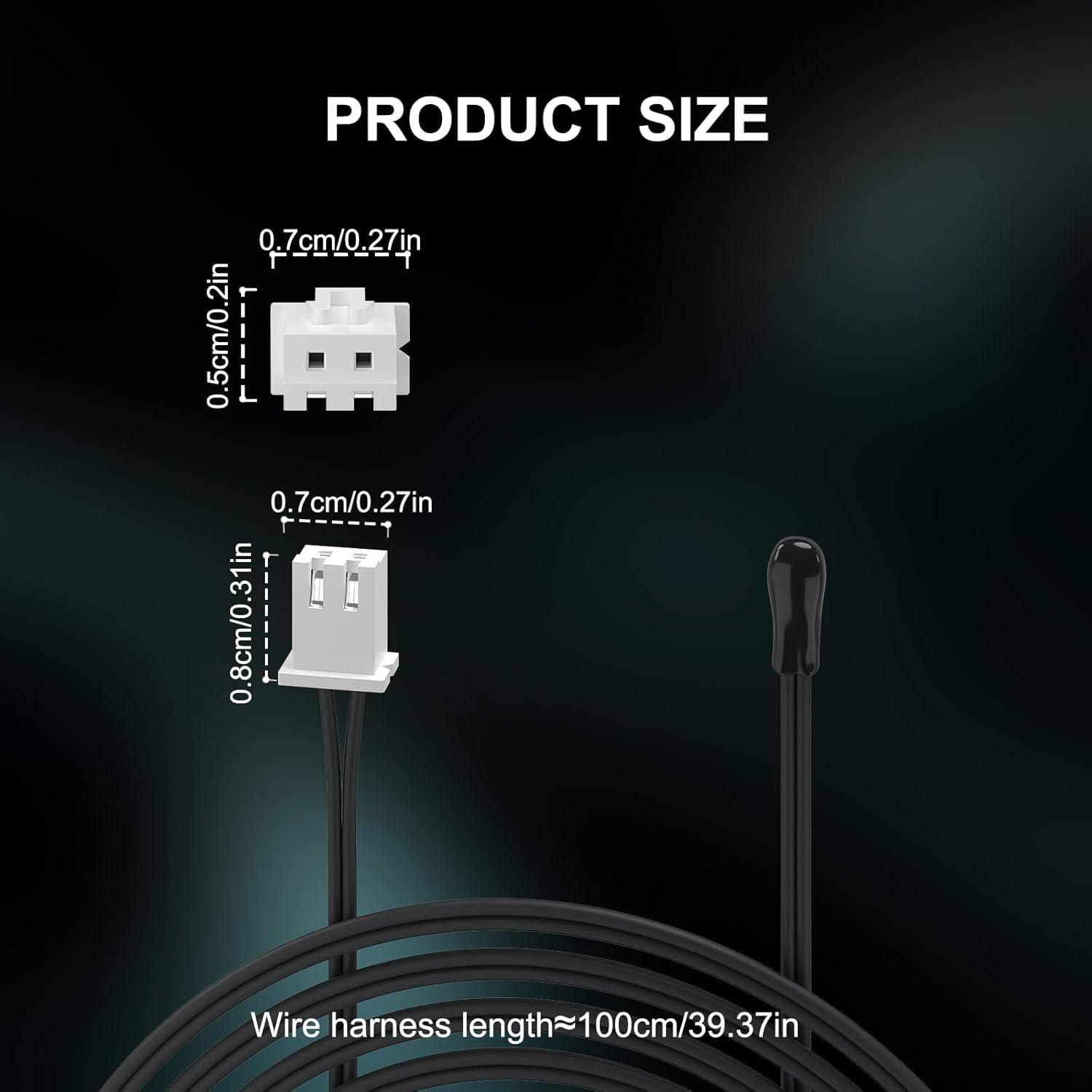 Sonda de Temperatura DROK 10K 5pcs 1 Metro Resistente al Agua