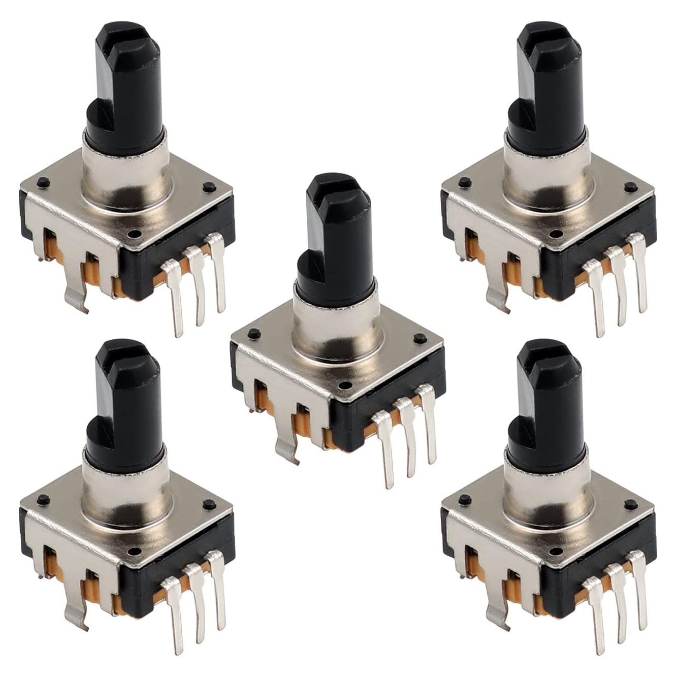 Codificador Rotativo Fielect EC12 360 Grados 7 Pines 14.3mm 5Pcs