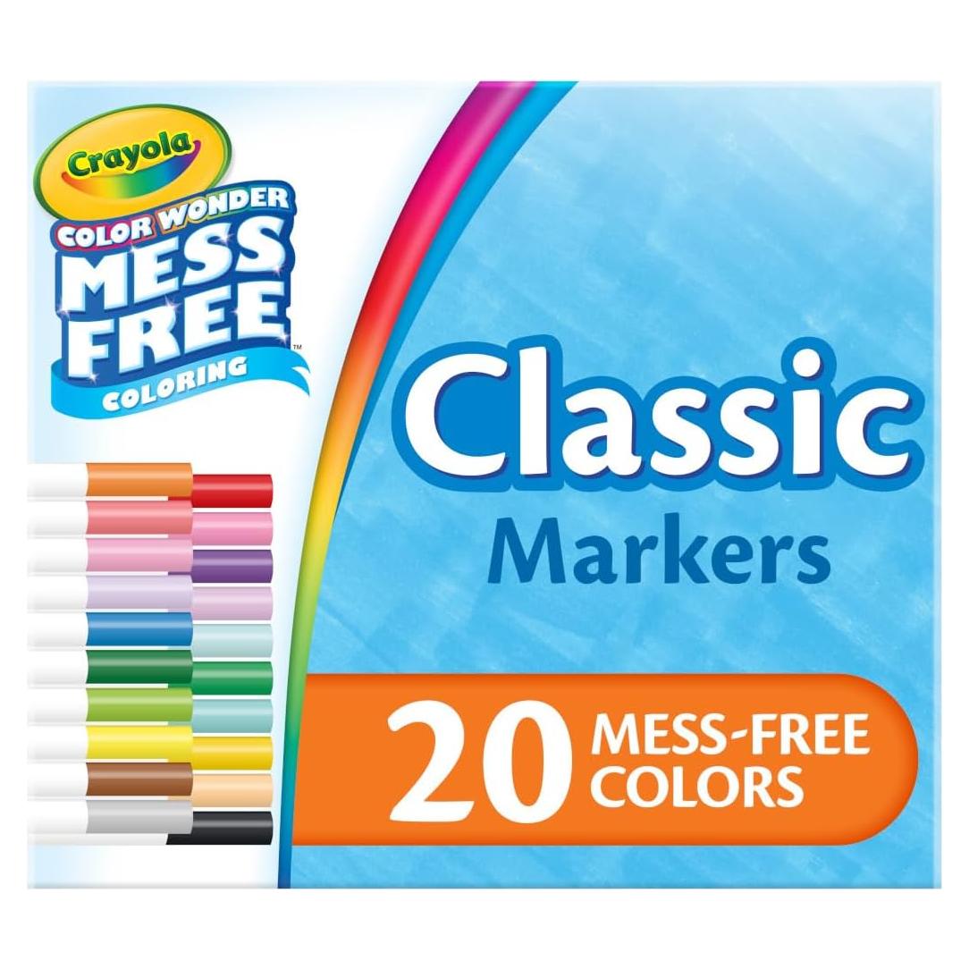 Conjunto de 20 Marcadores Crayola Color Wonder Sin Desorden