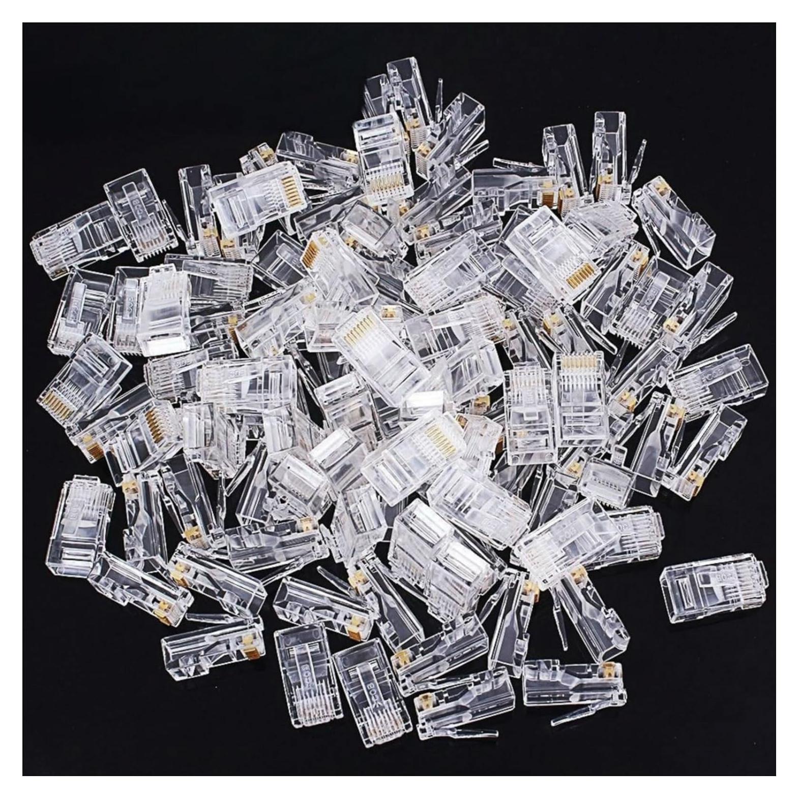 1000 Conectores RJ-45 Cat6 Fjyikj para Cable Ethernet UTP