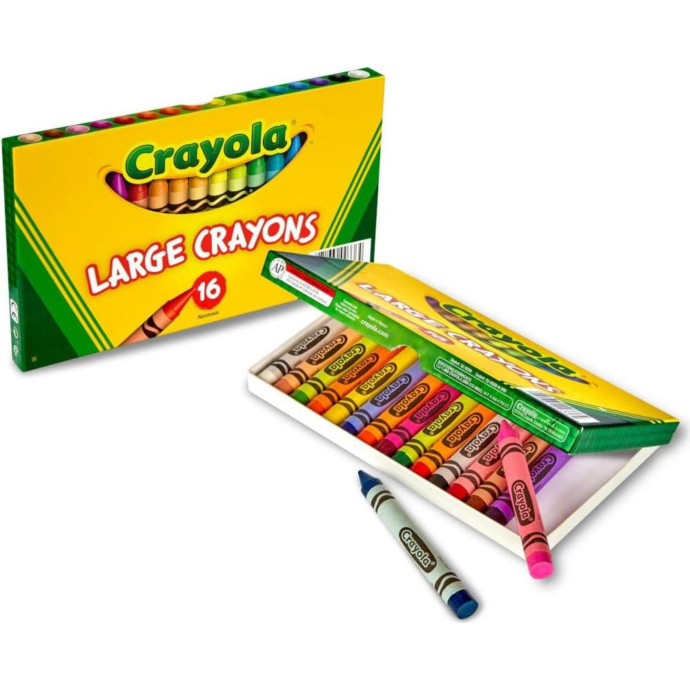 Crayones Grandes Crayola 16 Colores Clásicos No Tóxicos