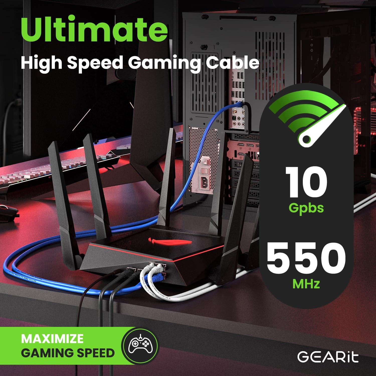 Cable Ethernet Cat 6 GEARit 6.1m 10Gbps RJ45 Paquete de 5