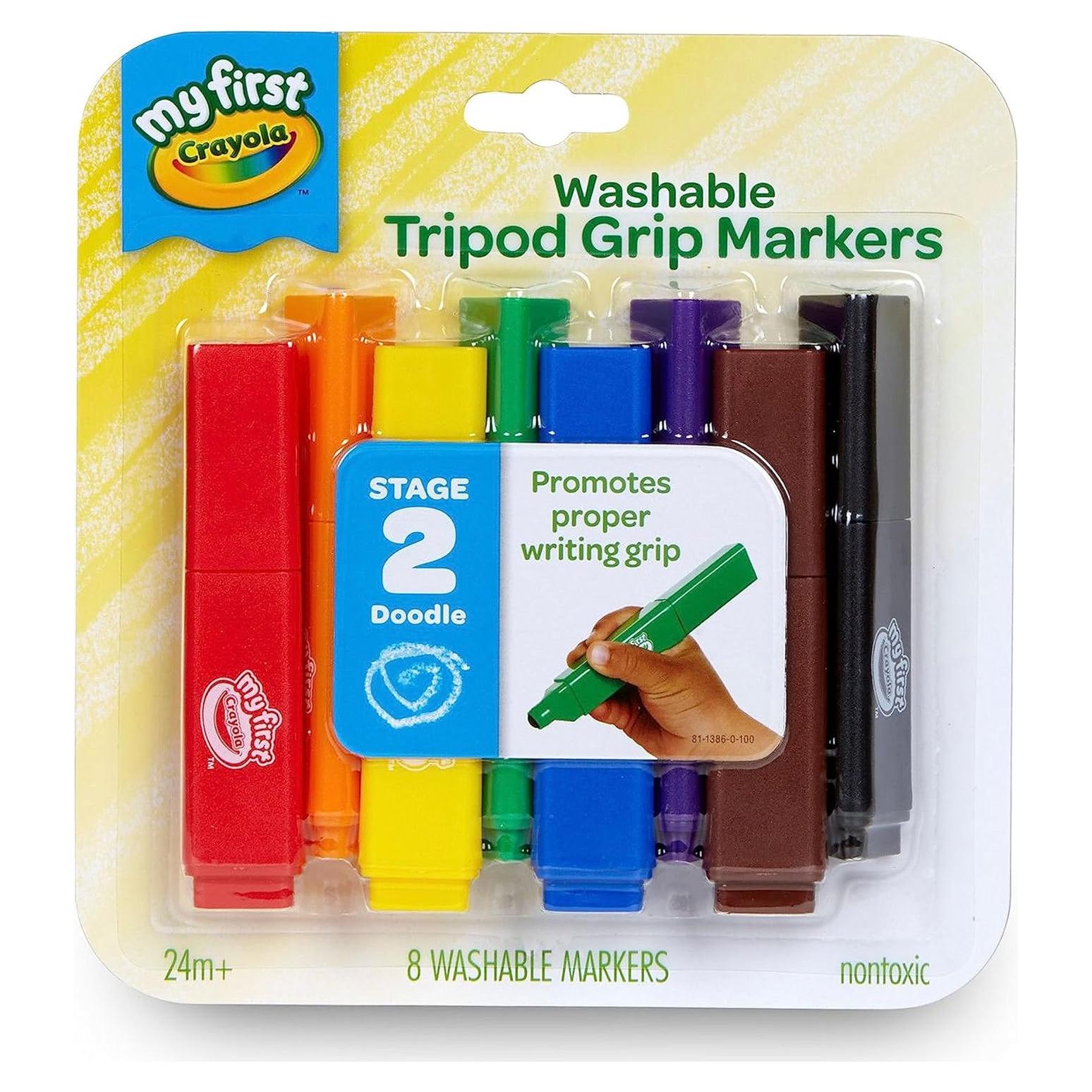 Marcadores Triangulares Crayola 8 Colores Lavables para Niños
