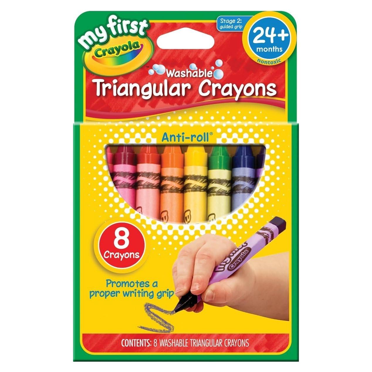 Crayones Triangulares Crayola 8 Piezas Lavables