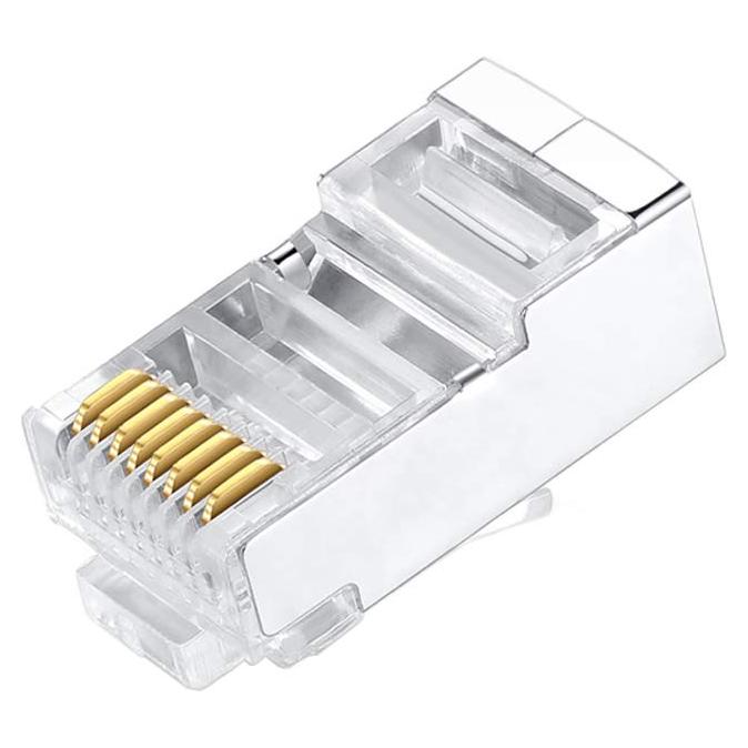 50 Conectores RJ45 Cat6 FTP VIVOCH Blindados de Metal