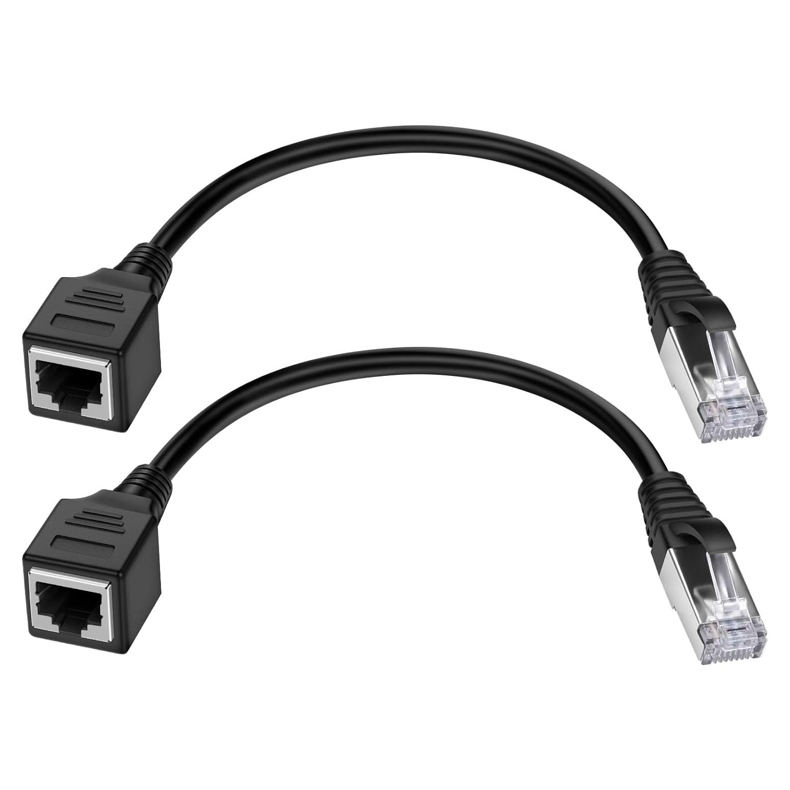 Cable de Extensión Ethernet iGreely RJ45 Cat6 1FT (30CM) 2Pack