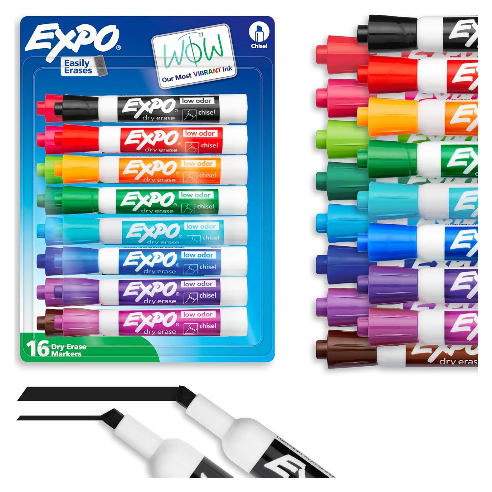 Marcadores de Borrado en Seco EXPO 16 Colores Vibrantes