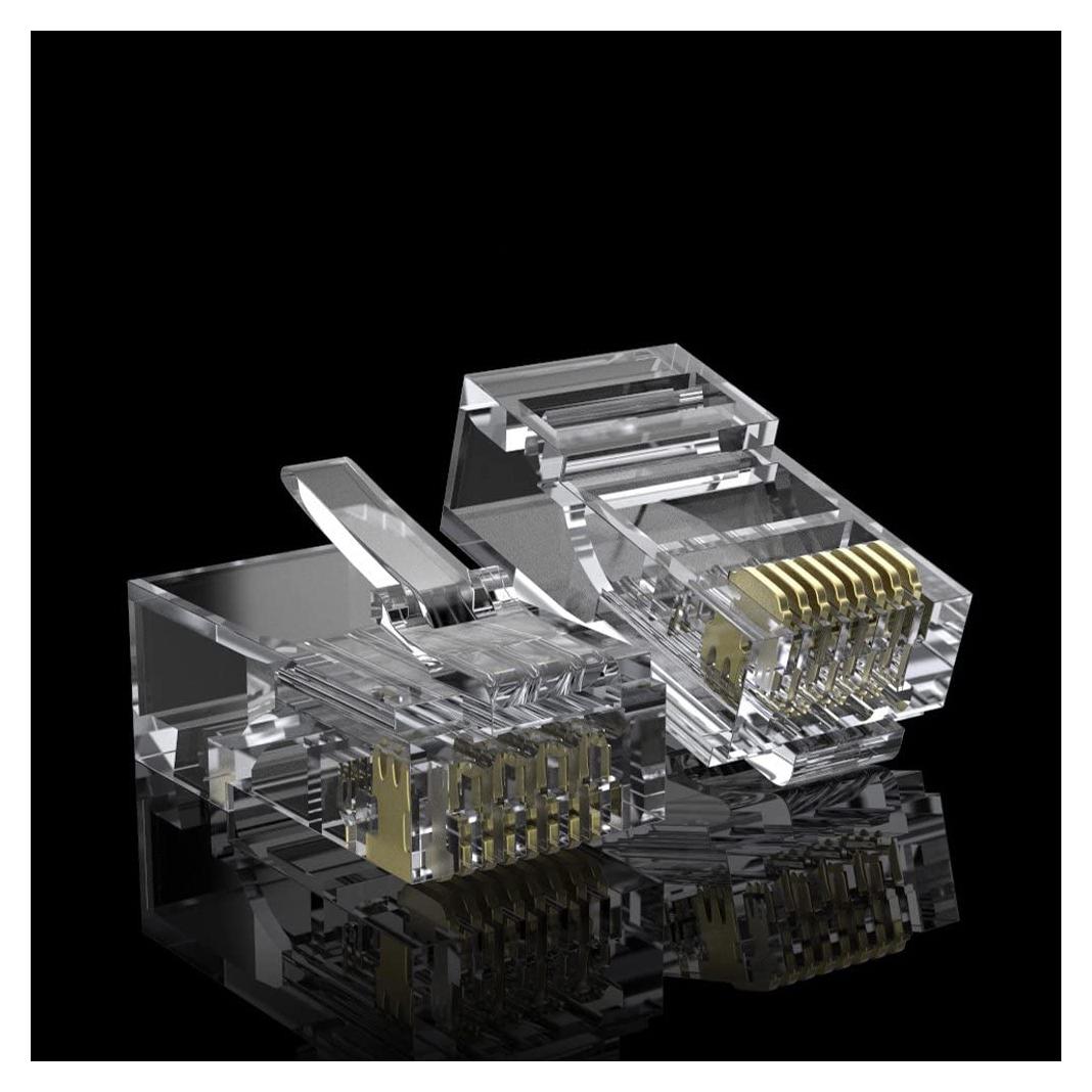 Conectores CAT6 RJ-45 UTP 100 unidades 10Gtek