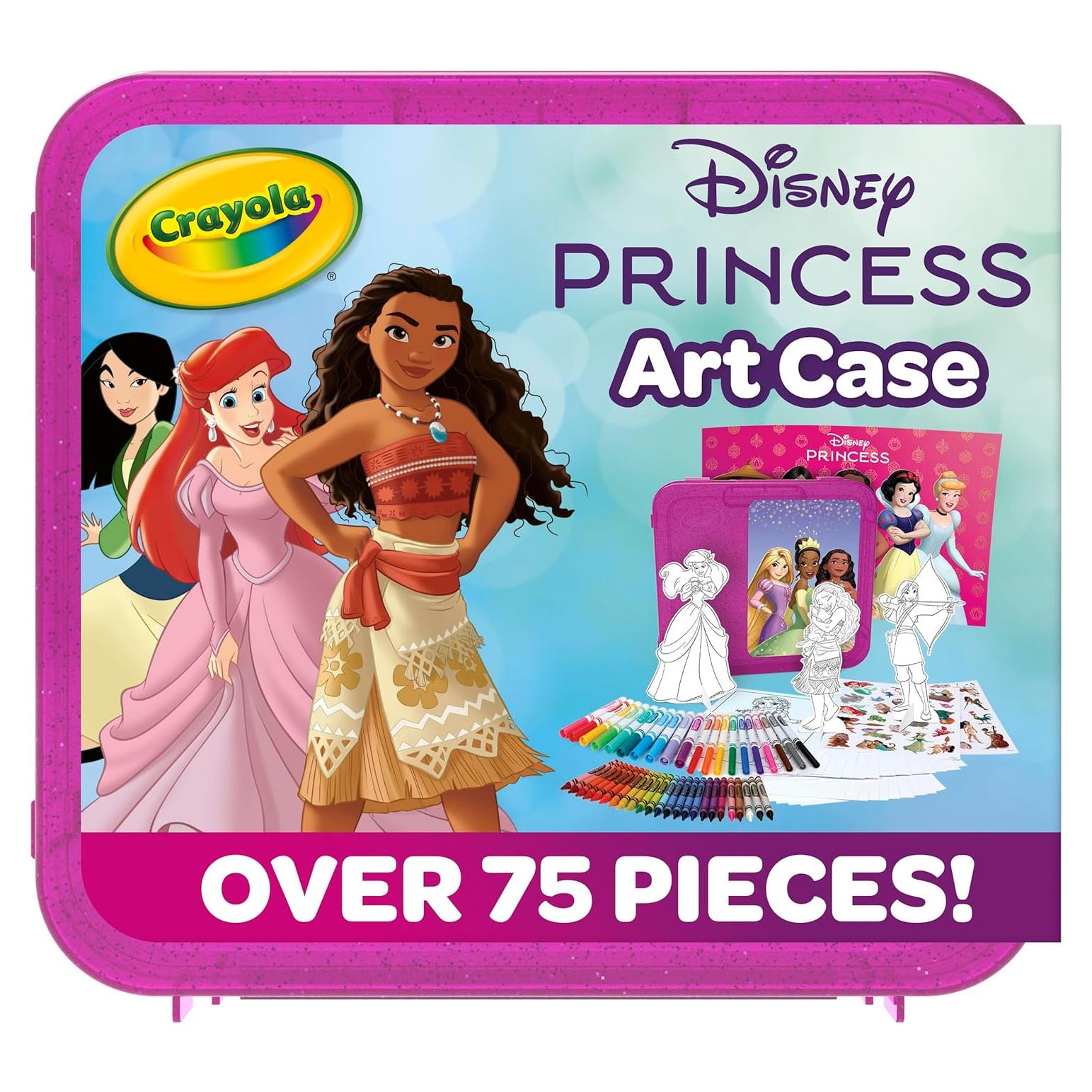 Estuche de Arte Crayola Princesa Disney 75 Piezas