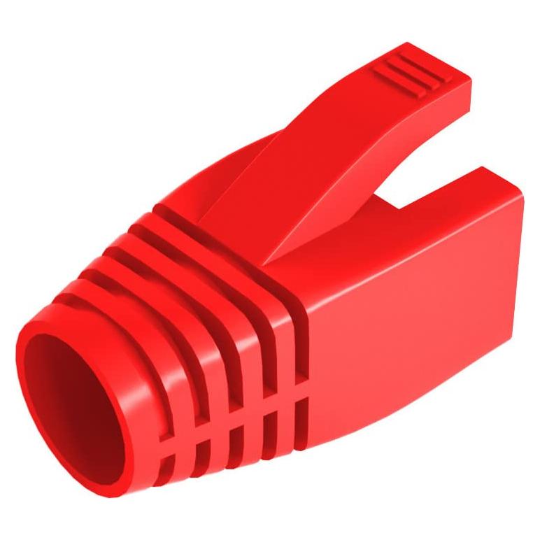 50 Piezas Botones de Alivio de Tensión RJ45 VIVOCH Rojo
