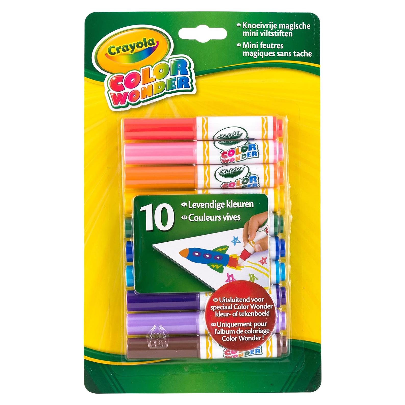Marcadores Crayola Color Wonder 10 Piezas Sin Desorden