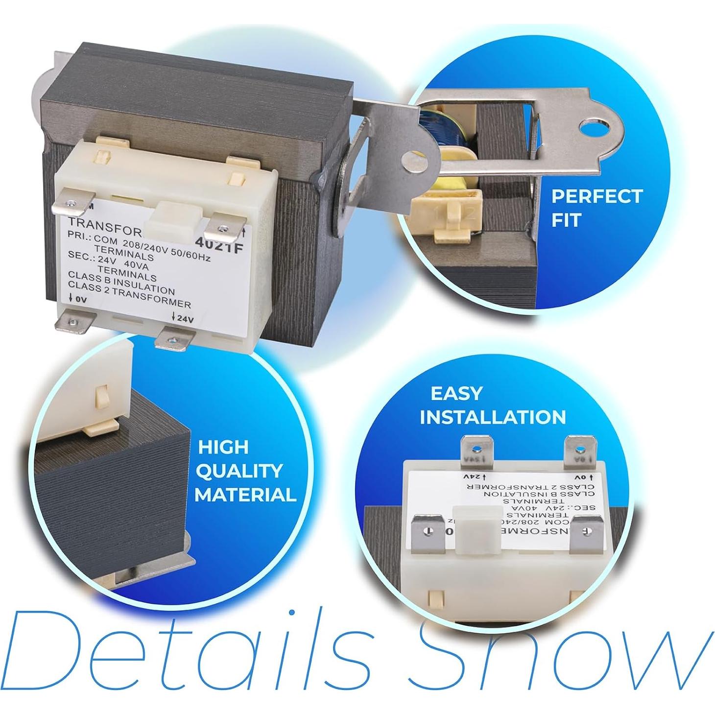 Transformador de Horno 24V ANTOBLE 40VA Compatible Goodman