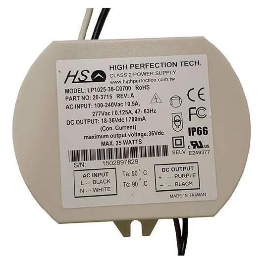 Controlador LED 25W 700mA High Perfection LP1025-36
