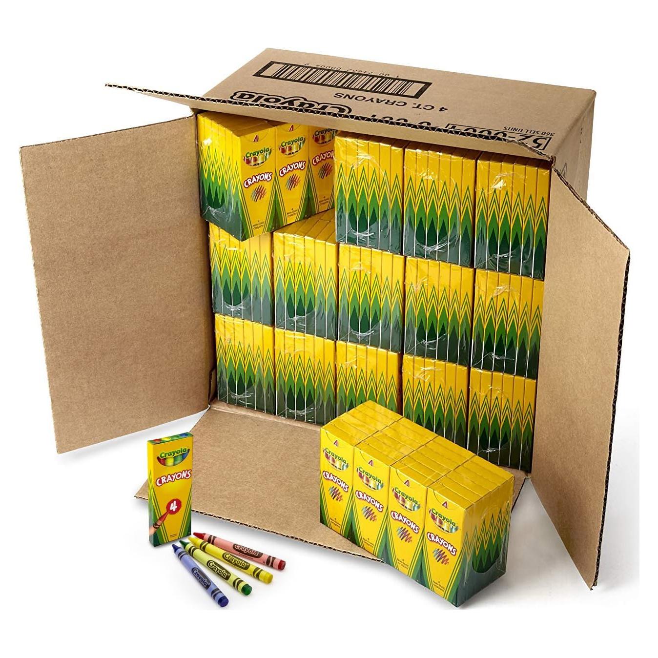 Crayones Crayola a Granel 360 Cajas 4 Colores Surtidos