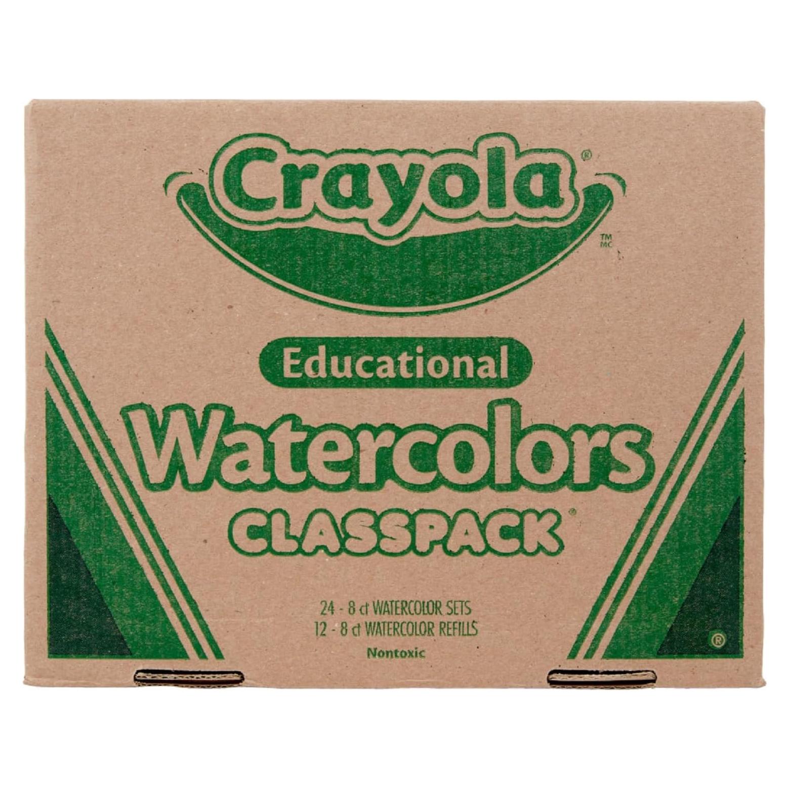 Acuarelas Crayola Classpack 24 Bandejas y 12 Recargas