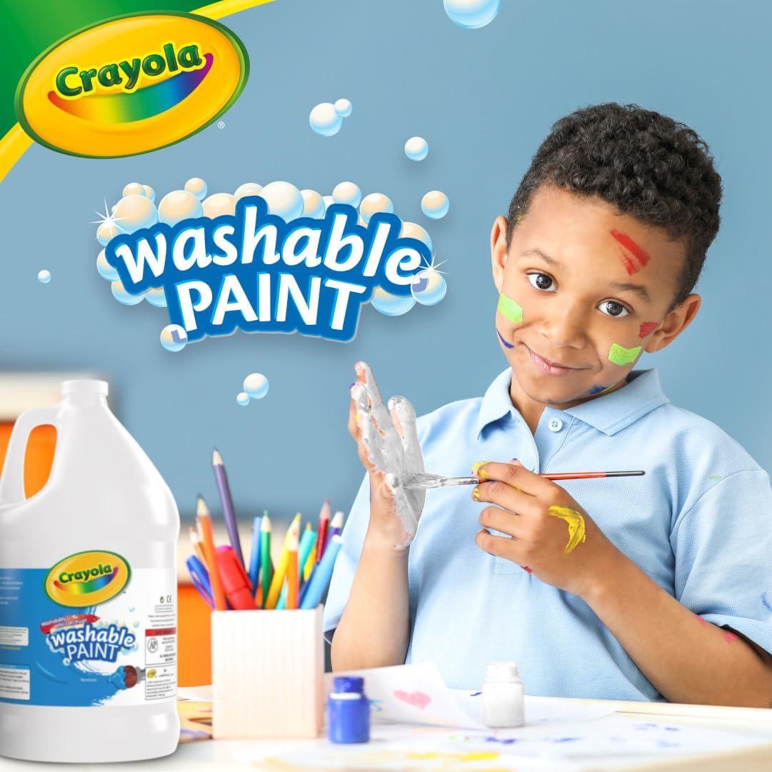 Pintura Lavable Crayola 1 Galón Blanca para Niños