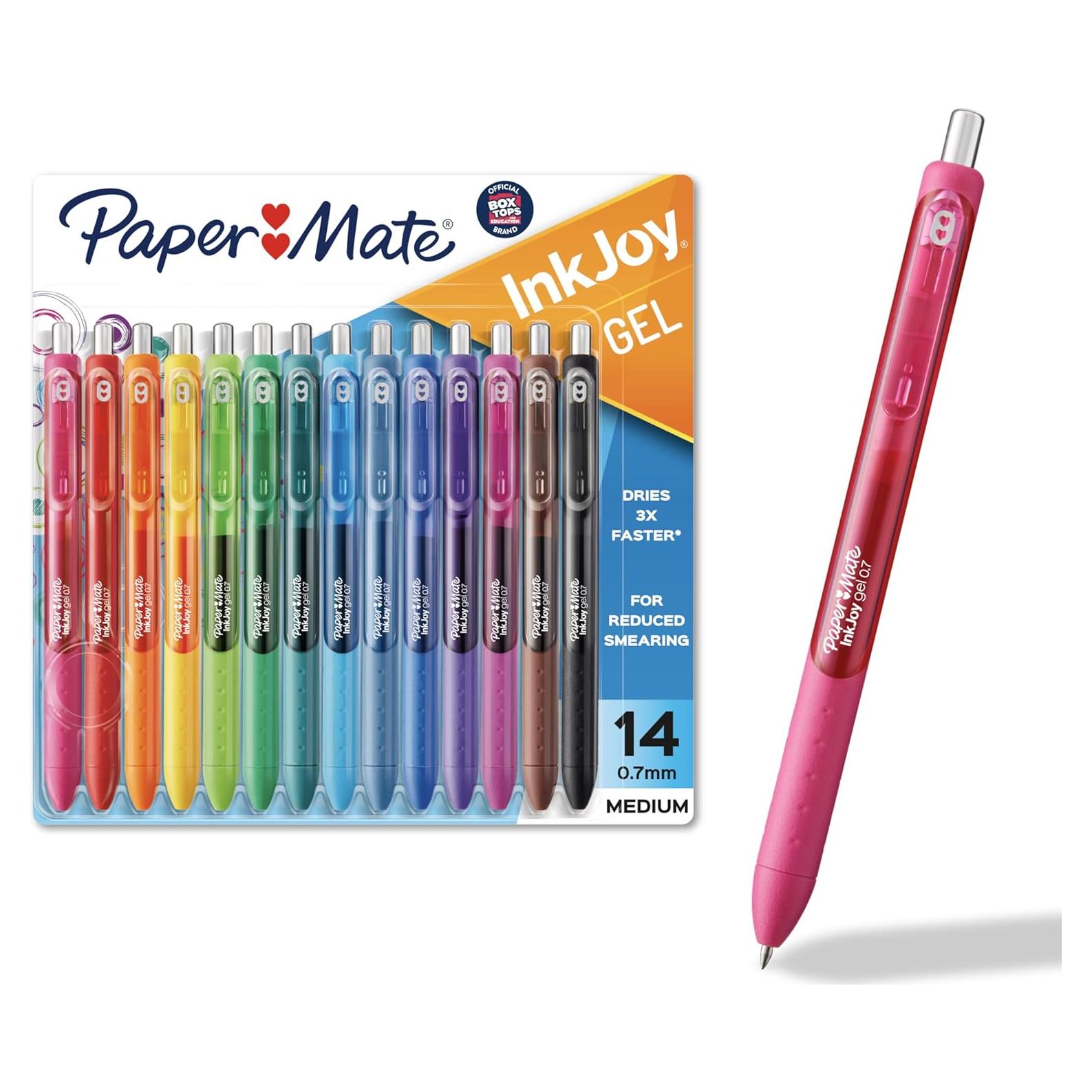 Bolígrafos de Gel Paper Mate InkJoy Set 14 Colores 0.7mm