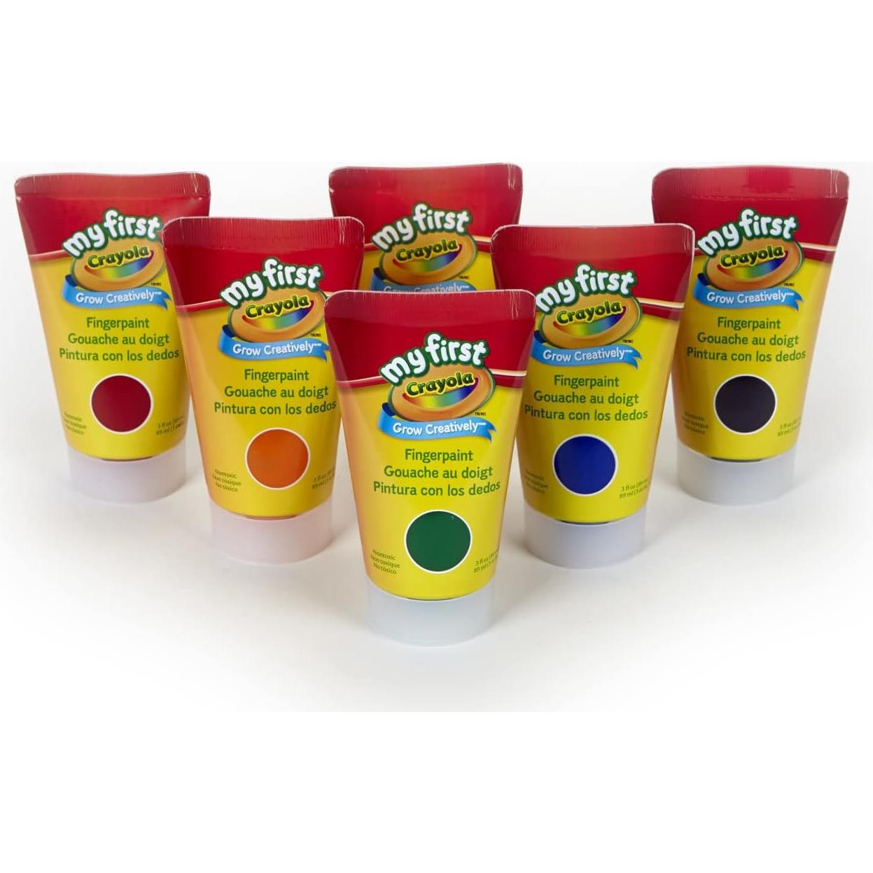 Pinturas de Dedos Lavables Crayola 6 Colores 240 ml