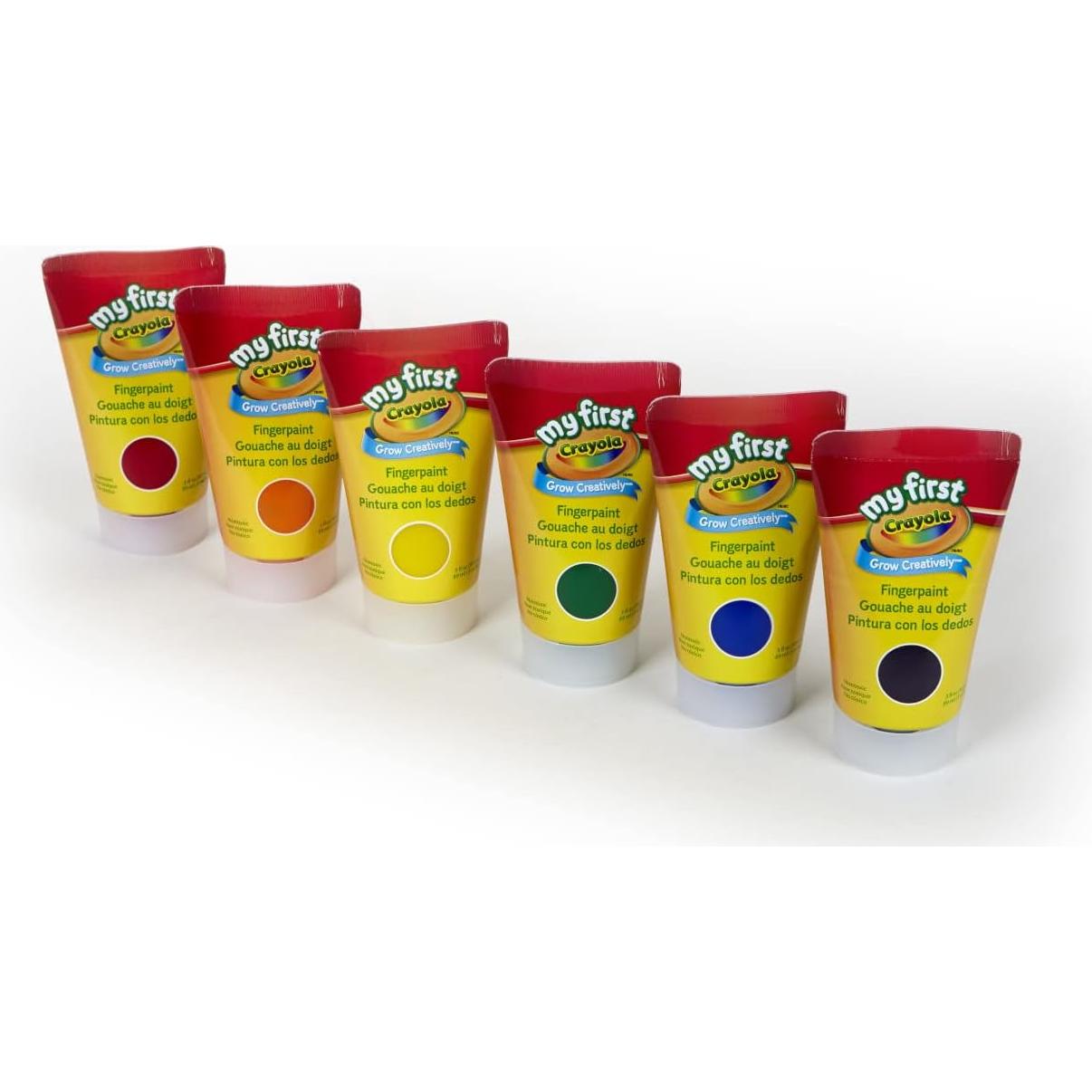Pinturas de Dedos Lavables Crayola 6 Colores 240 ml